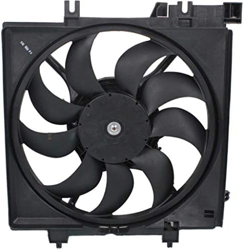 Front Radiator Cooling Fan Assembly Plastic Direct Replacement Compatible with 2008-2014 Subaru Impreza / 2015-2018 WRX STI / 2013-2017 XV Crosstrek SU3115127