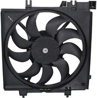 Front Radiator Cooling Fan Assembly Plastic Direct Replacement Compatible with 2008-2014 Subaru Impreza / 2015-2018 WRX STI / 2013-2017 XV Crosstrek SU3115127