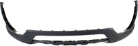 Front Bumper Cover Primed Plastic + Valance + Upper & Lower Grille + Center Molding + Skid Plate + Fog Light + Trim Direct Replacement Compatible With 2013-2016 Hyundai Santa Fe Sport