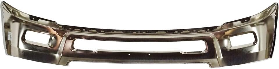 Front Bumper Chrome Steel Without Parking Aid Sensor Holes Direct Replacement Compatible With 2010-2018 Dodge Ram 2500/3500 CH1002390 68045698AB