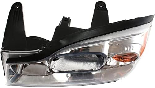 Set Of 2 Front Head Light Assembly Halogen Left Driver & Right Passenger Side Direct Replacement Compatible With 2006-2007 Saturn Vue GM2518143 GM2519143 15877671 15877672
