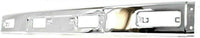Front Bumper Chrome + End Caps Primed + Support Brackets Left Driver & Right Passenger Side Direct Replacement Compatible With 1984-1986 Toyota TO1004157 TO1005116 TO1066104