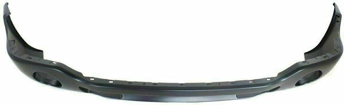 AUTOS PARTS PLUS Front Bumper Chrome Steel With Brackets + Lower Valance Primed With Fog Light Holes Direct Replacement Compatible With GMC Sierra 1500 2500HD 3500 2003-2006 GM1002463 GM1000684