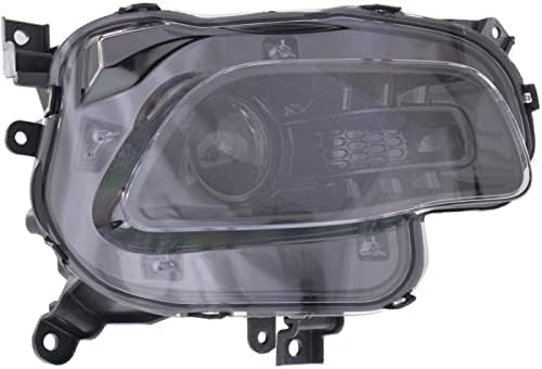 Set Of 2 Front Headlight Assembly Halogen With Black Trim Right Passenger & Left Driver Side Direct Replacement Compatible With 2014-2018 Jeep Cherokee CH2503249 CH2502249 68102846AE
