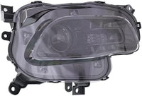 Set Of 2 Front Headlight Assembly Halogen With Black Trim Right Passenger & Left Driver Side Direct Replacement Compatible With 2014-2018 Jeep Cherokee CH2503249 CH2502249 68102846AE