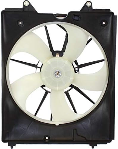 Front Radiator Cooling Fan Assembly Plastic Direct Replacement Compatible with 2011-2017 Honda Odyssey HO3115160 19030RYEA11-PFM