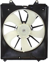 Front Radiator Cooling Fan Assembly Plastic Direct Replacement Compatible with 2011-2017 Honda Odyssey HO3115160 19030RYEA11-PFM