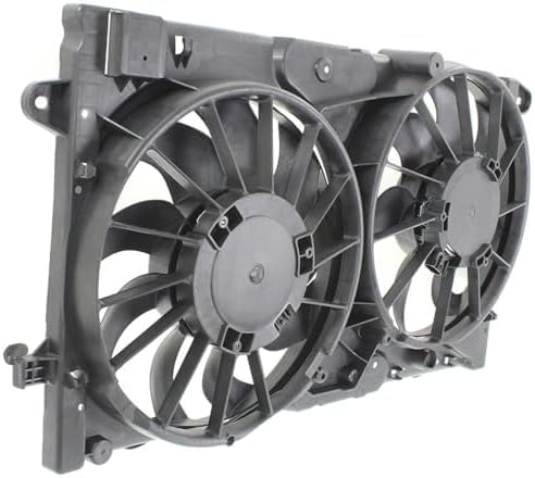 Front Radiator Dual Fan Assembly Direct Replacement Compatible with 2013-2015 Chevrolet Malibu / 2016 Limited / 2014-2019 Impala GM3115249 23131503 20979495-PFM