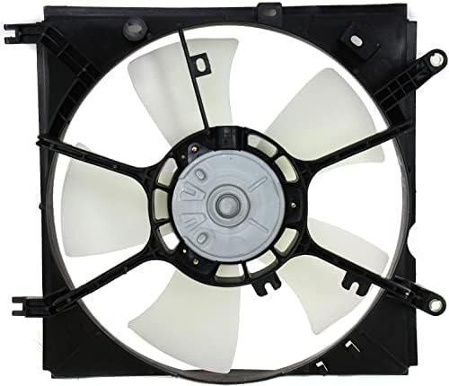 Front Radiator Cooling Fan Assembly Left Driver Side Plastic Direct Replacement Compatible with 2001-2005 Toyota RAV4 TO3115120 1671128150