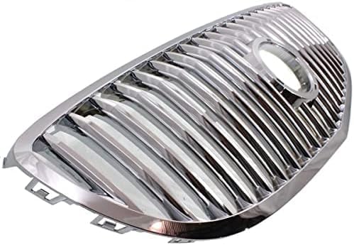 Front Grille Chrome Shell And Insert Plastic Direct Replacement Compatible With 2008-2009 Buick Allure/LaCrosse GM1200618 15889923