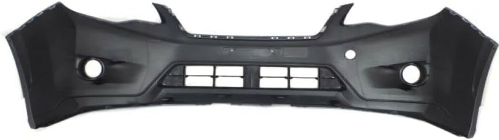 Front Bumper Cover Primed + Grille With Chrome Trims + Fog Lamps + Head Lights Left Driver And Right Passenger Side Direct Replacement Compatible With 2013-2015 Subaru XV Crosstrek
