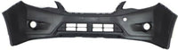 Front Bumper Cover Primed + Grille With Chrome Trims + Head Lights Left Driver And Right Passenger Side Direct Replacement Compatible With 2013-2015 Subaru XV Crosstrek