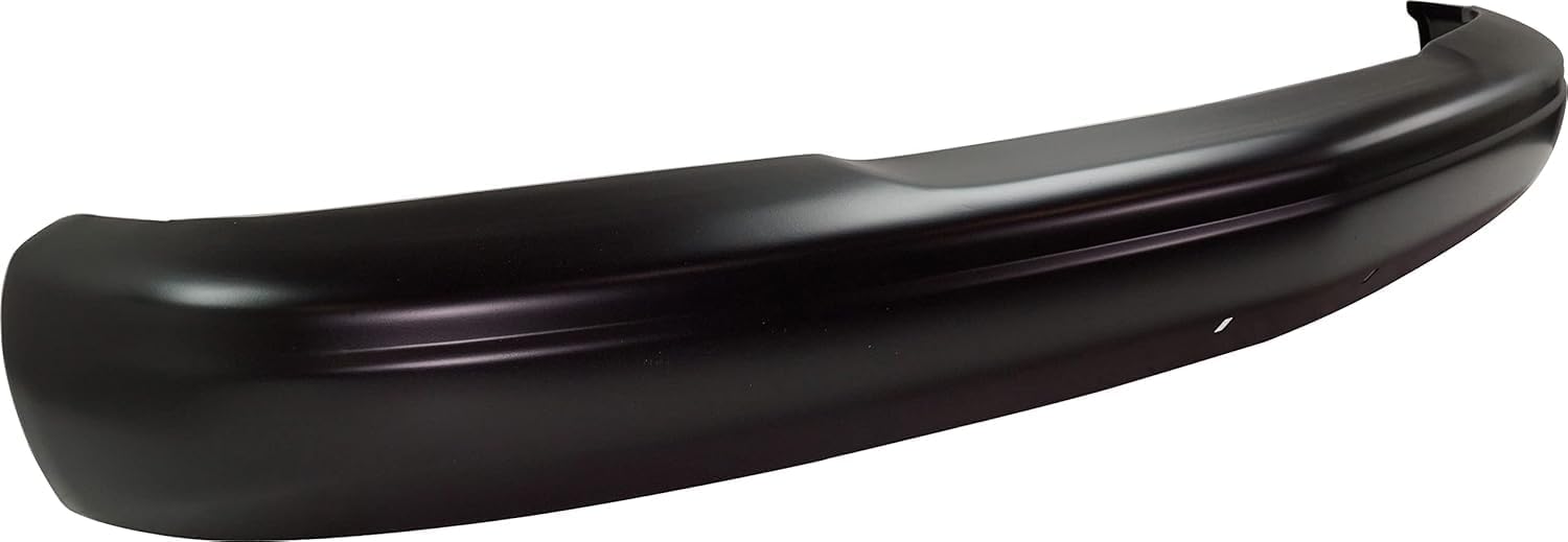 Front Bumper Primed Steel Without Pad Holes Direct Replacement Compatible With 1996-2002 Chevrolet Express/GMC Savana Van 1500/2500 / 3500 GM1002810 15075738