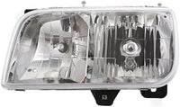 Front Head Light Assembly + Corner Lamp Left Driver & Right Passenger Side Direct Replacement Compatible With 1999-2000 Cadillac Escalade/GMC Yukon GM2502217 GM2503217 GM2521183