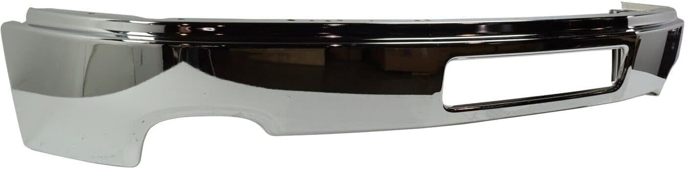 AUTOS PARTS PLUS Front Bumper Chrome Steel + Lower Valance Air Deflector Textured Direct Replacement Compatible With 2011-2014 GMC Sierra 2500HD 3500HD GM1002839 GM1092216 22755085 25998989