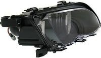 Set Of 2 Front Headlight Assembly Halogen With Black Interior Right Passenger & Left Driver Side Direct Replacement Compatible With 2002-2005 BMW 3-Series BM2502122 BM2503122
