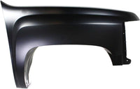 Front Fender Primed Steel Right Passenger Side Direct Replacement Compatible With 2007-2013 Chevrolet Silverado 1500/2007-2014 2500 3500 GM1241341 22977474