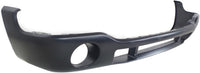 Front Bumper Chrome Steel Without Brackets + Lower Valance Primed With Fog Light Holes Direct Replacement Compatible With GMC Sierra 1500 2500HD 3500 2003-2006 GM1002418 GM1000684