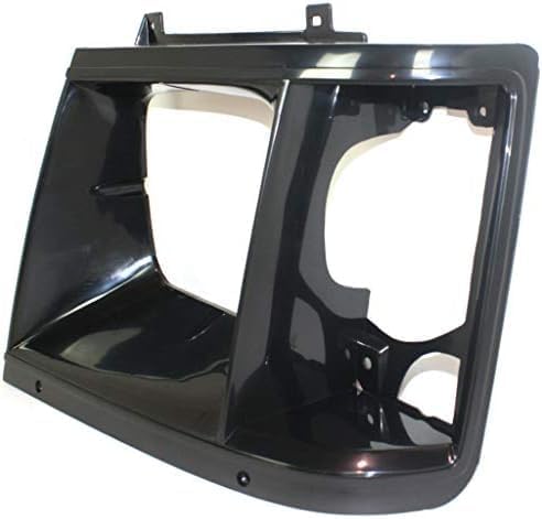 Set Of 2 Front Headlight Bezel Without Trim Black Left Driver & Right Passenger Side Direct Replacement Compatible With 1985-1994 Chevrolet Astro/GMC Safari GM2513115 GM2512114