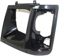 Set Of 2 Front Headlight Bezel Without Trim Black Left Driver & Right Passenger Side Direct Replacement Compatible With 1985-1994 Chevrolet Astro/GMC Safari GM2513115 GM2512114