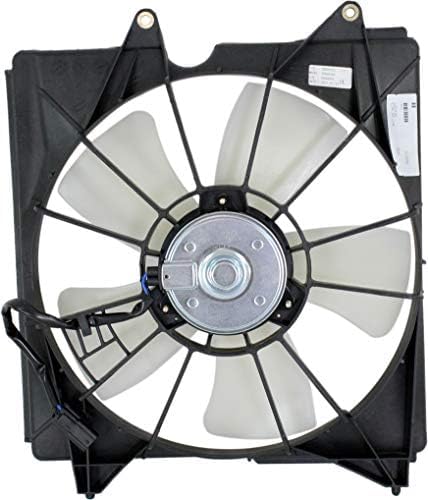Front Radiator Cooling Fan Assembly Plastic Direct Replacement Compatible with 2008-2009 Honda Accord HO3115148 19030R77T01-PFM 19030R70A01-PF