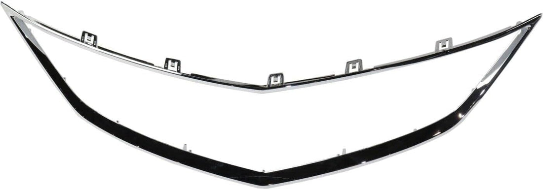 Front Grille Frame Outline Trim Chrome Direct Replacement Compatible With 2016-2018 Acura ILX AC1202108 71122TX6A51