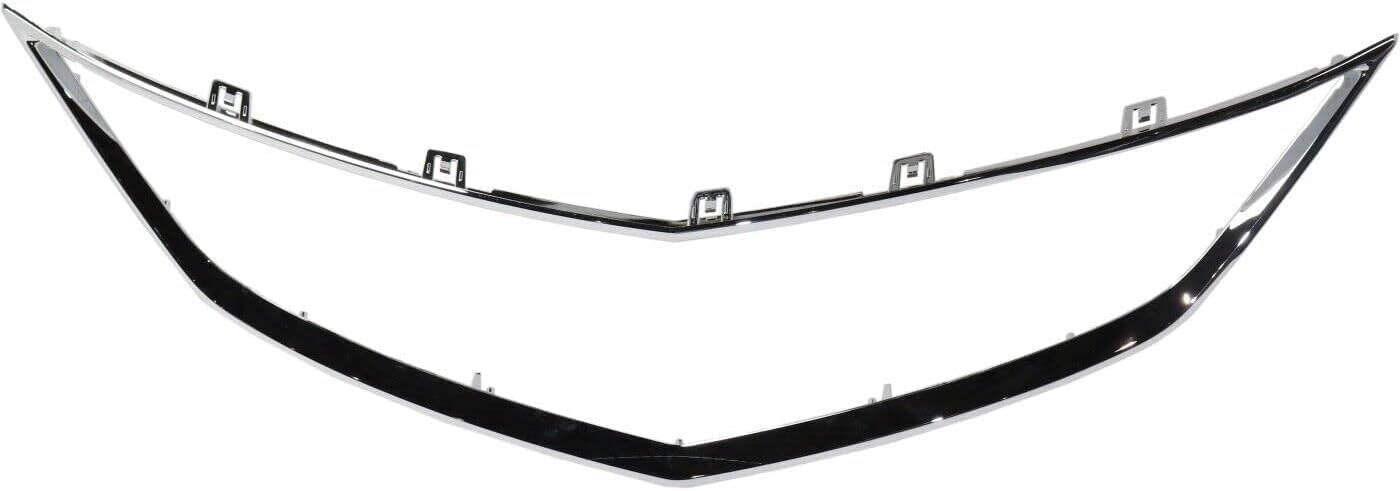 Front Grille Frame Outline Trim Chrome Direct Replacement Compatible With 2016-2018 Acura ILX AC1202108 71122TX6A51