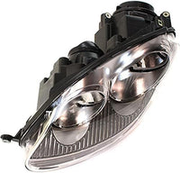 Set Of 2 Front Head Light Assembly Plastic Left Driver & Right Passenger Side Direct Replacement Compatible With 2006 Volkswagen Golf / 2005-2010 Jetta VW2502127 VW2503127