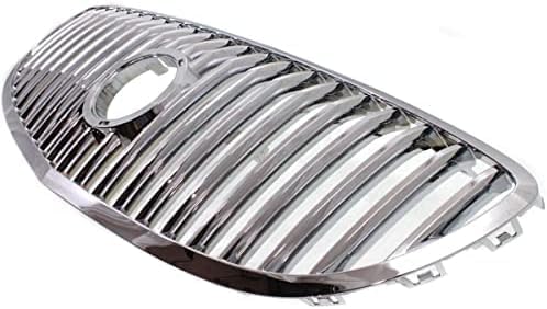 Front Grille Chrome Shell And Insert Plastic Direct Replacement Compatible With 2008-2009 Buick Allure/LaCrosse GM1200618 15889923