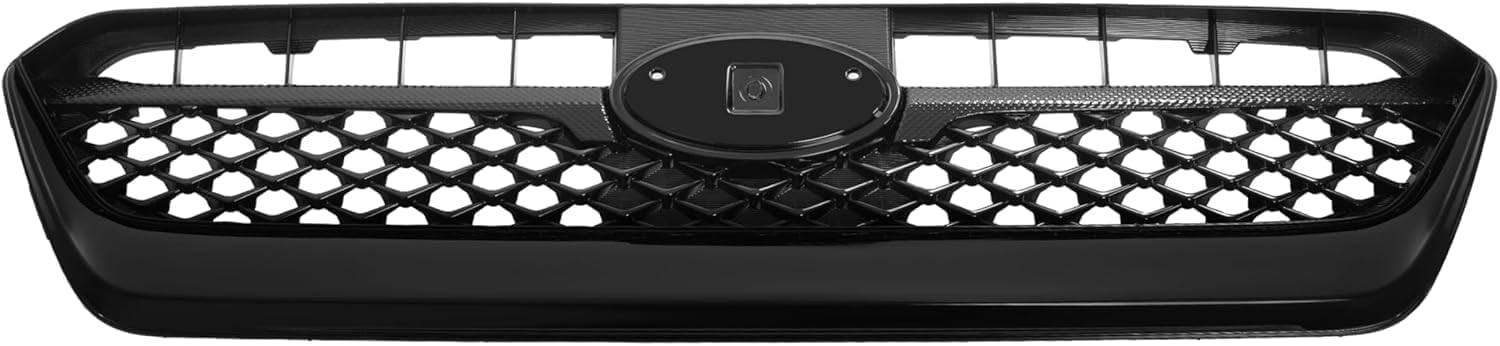 Front Bumper Cover Primed Plastic + Upper & Lower Grille + Fog Lights Cover + Signal Lamp Left Driver & Right Passenger Side Direct Replacement Compatible With 2015-2017 Subaru WRX