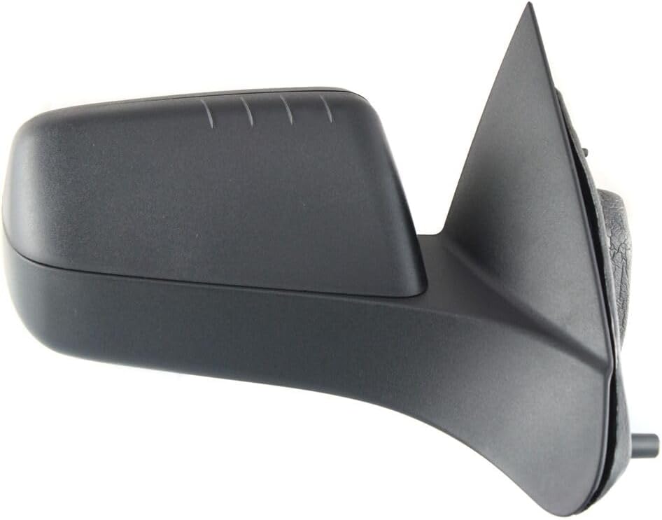 Front Power Mirror Non-Folding Non-Heated Paintable/Textured 2 Caps Right Passenger Side Direct Replacement Compatible With 2008-2011 Ford Focus FO1321318 FO1321403 8S4Z17682BA-PFM