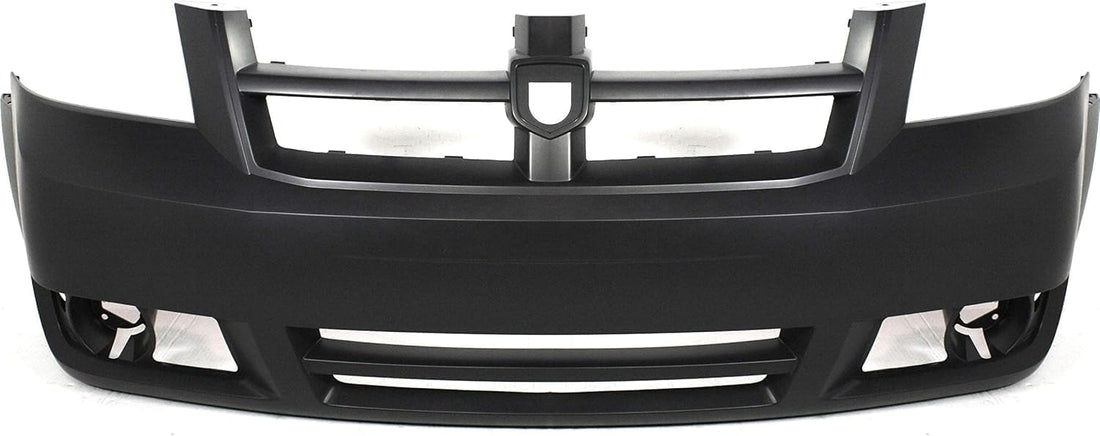 Front Bumper Cover Primed Without Fog Light Cover Direct Replacement Compatible With 2008-2010 Dodge Grand Caravan CH1000924 1AG01TZZAB 1AG01TZZAA 1AG01TZZ