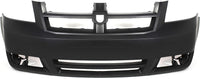 Front Bumper Cover Primed Without Fog Light Cover Direct Replacement Compatible With 2008-2010 Dodge Grand Caravan CH1000924 1AG01TZZAB 1AG01TZZAA 1AG01TZZ