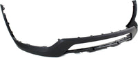 Front Bumper Cover Primed Plastic + Lower Valance + Grille + Skid Plate Direct Replacement Compatible With 2013-2016 Hyundai Santa Fe Sport