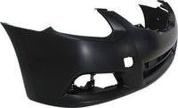 Front Bumper Cover Primed Plastic Direct Replacement Compatible With 2010-2013 Nissan Altima NI1000275 62022ZX10H