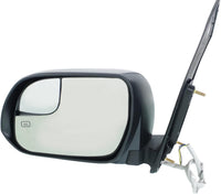 Front Power Mirror Manual Folding Heated Primed Left Driver Side Direct Replacement Compatible With 2015-2020 Toyota Sienna TO1320339 8794008150C1 8794008150