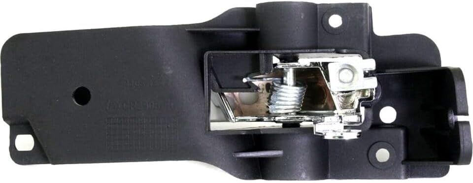 Front Interior Door Handle Chrome Lever Left Driver Side Direct Replacement Compatible with 2008-2018 Dodge Grand Caravan / 2008-2016 Chrysler Town & Country CH1352110 5020799AC