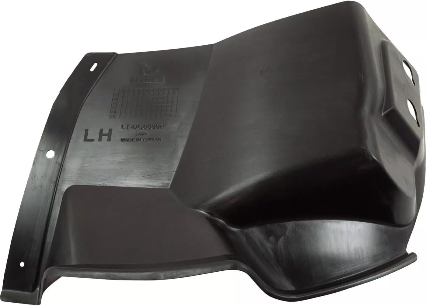 Front Section Fender Liner Left Driver Side Direct Replacement Compatible With 2019-2024 Ram 1500 CH1248206 68275907AB