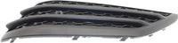 Front Bumper Outer Grille Textured Right Passenger Side Direct Replacement Compatible With 2016-2018 Honda Pilot HO1039131 71102TG7A10