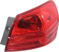 Set Of 2 Tail Light Outer Assembly Plastic Left Driver & Right Passenger Side Direct Replacement Compatible With 2008-2013 Nissan Rogue / 2014-2015 Select NI2801183 NI2800183