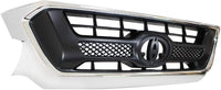 Front Grille Assembly Chrome Shell With Primed Insert Plastic Direct Replacement Compatible With 2012-2015 Toyota Tacoma TO1200351 5310004491