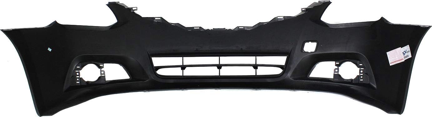Front Bumper Cover Primed Plastic Direct Replacement Compatible With 2010-2013 Nissan Altima NI1000275 62022ZX10H
