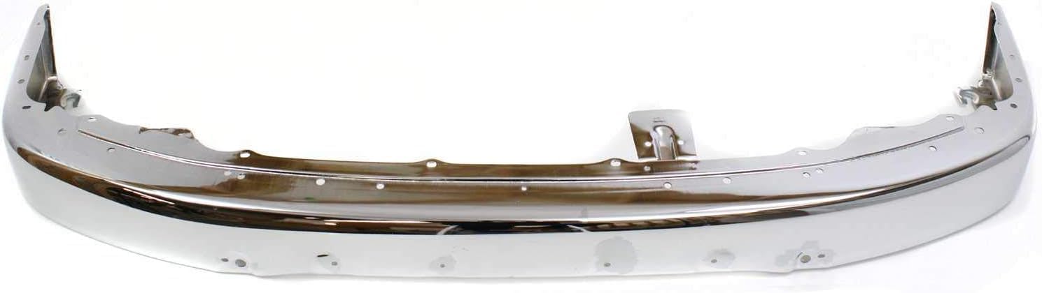 Front Bumper Chrome + Lower Valance Primed + Brackets + Signal Lights Left Driver & Right Passenger Side Direct Replacement Compatible With 1999-2002 Toyota 4Runner TO2531133