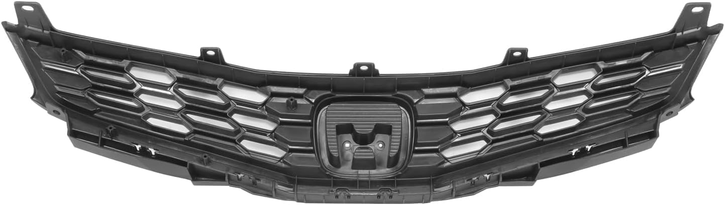 Front Grille Dark Gray Shell and Insert Textured Direct Replacement Compatible With 2012-2014 Honda Fit HO1200219 71121TK6A11