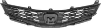 Front Grille Dark Gray Shell and Insert Textured Direct Replacement Compatible With 2012-2014 Honda Fit HO1200219 71121TK6A11