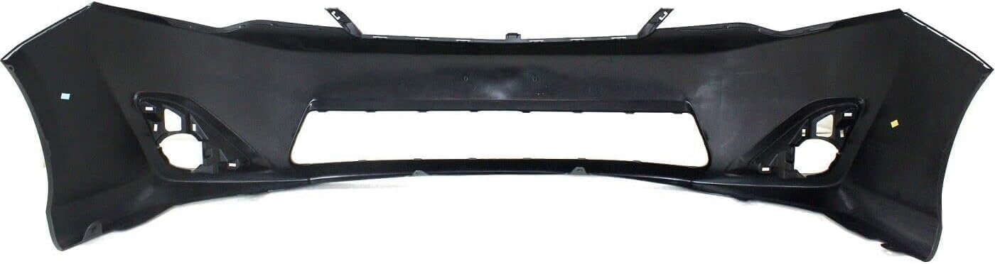 AUTOS PARTS PLUS Front Bumper Cover Primed + Lower Grille + Fog Light Cover Set Textured Right Passenger & Left Driver Side Direct Replacement Compatible With 2012-2014 Toyota Camry TO1036128