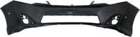 AUTOS PARTS PLUS Front Bumper Cover Primed + Lower Grille + Fog Light Cover Set Textured Right Passenger & Left Driver Side Direct Replacement Compatible With 2012-2014 Toyota Camry TO1036128