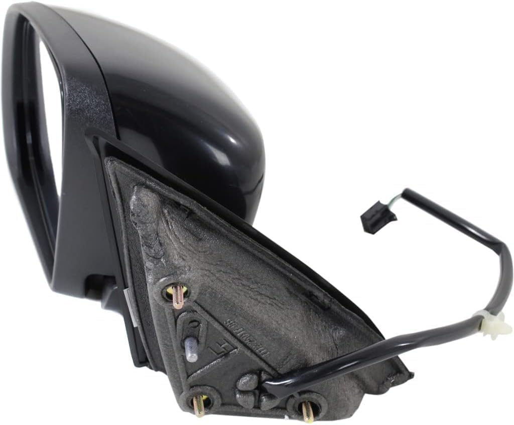 Front Power Mirror Manual Folding Non-Heated Primed Left Driver Side Direct Replacement Compatible With 2014-2018 Jeep Cherokee CH1320367 1UV65TZZAD