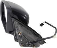Front Power Mirror Manual Folding Non-Heated Primed Left Driver Side Direct Replacement Compatible With 2014-2018 Jeep Cherokee CH1320367 1UV65TZZAD