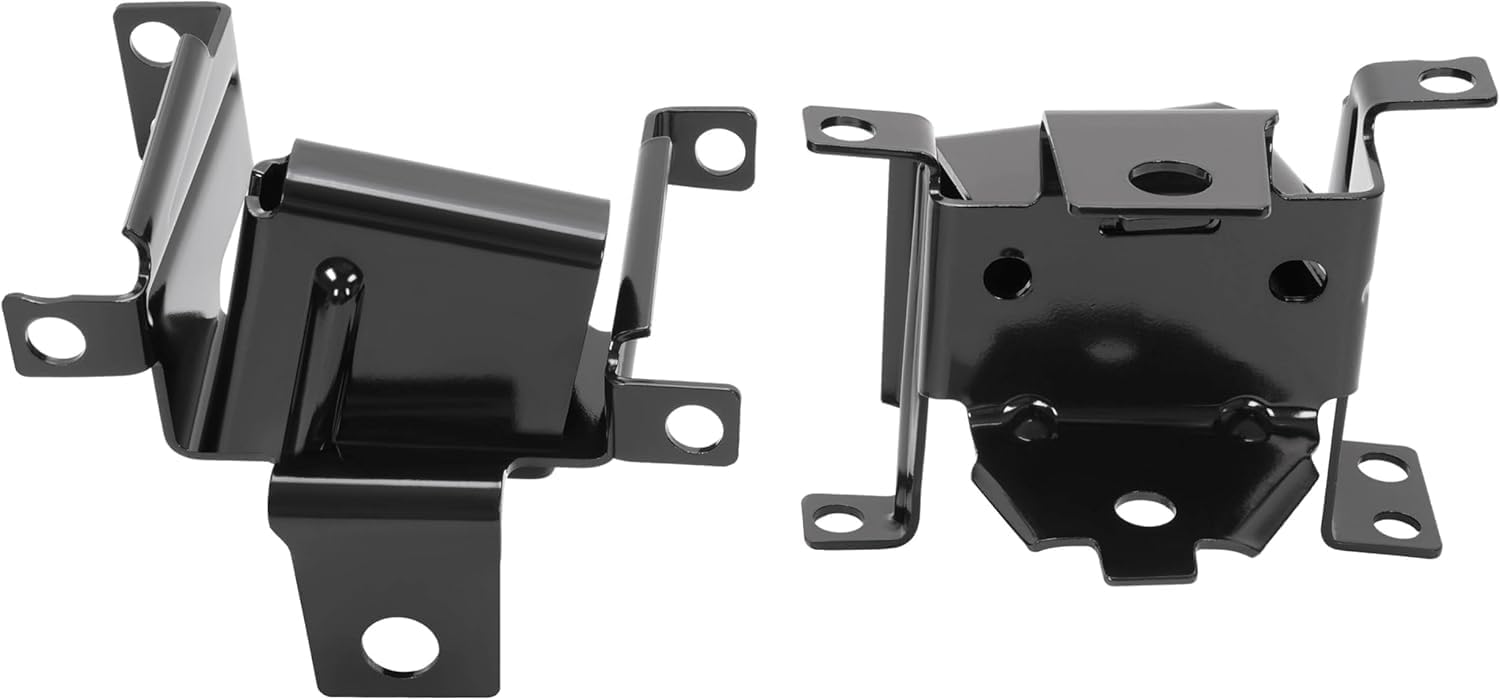 Set Of 2 Front Bumper Inner Bracket Steel Left Driver & Right Passenger Side Direct Replacement Compatible With 2007-2013 GMC Sierra 1500 GM1066185 GM1067185 22767057 22767056